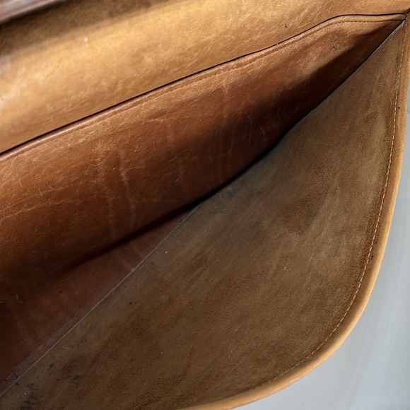 Coach Vintage Brown Leather Briefcase Bag - Made in USA - Heavily Distressed - Picture 4 of 16